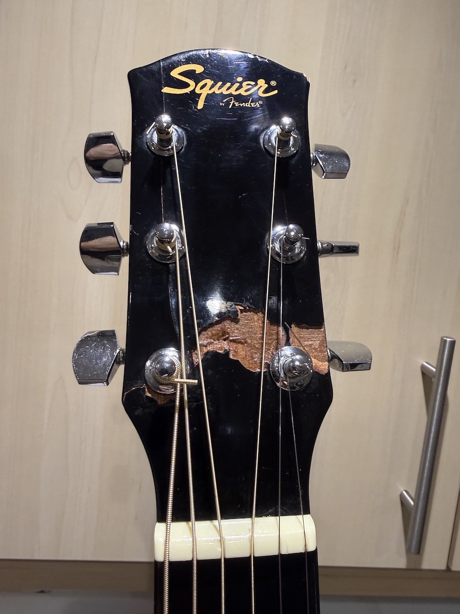Squier guitar neck fixed